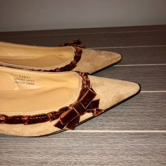 J Crew Marnie Suede Velvet Flats Vicuna Tan 7 - Picture 4 of 9